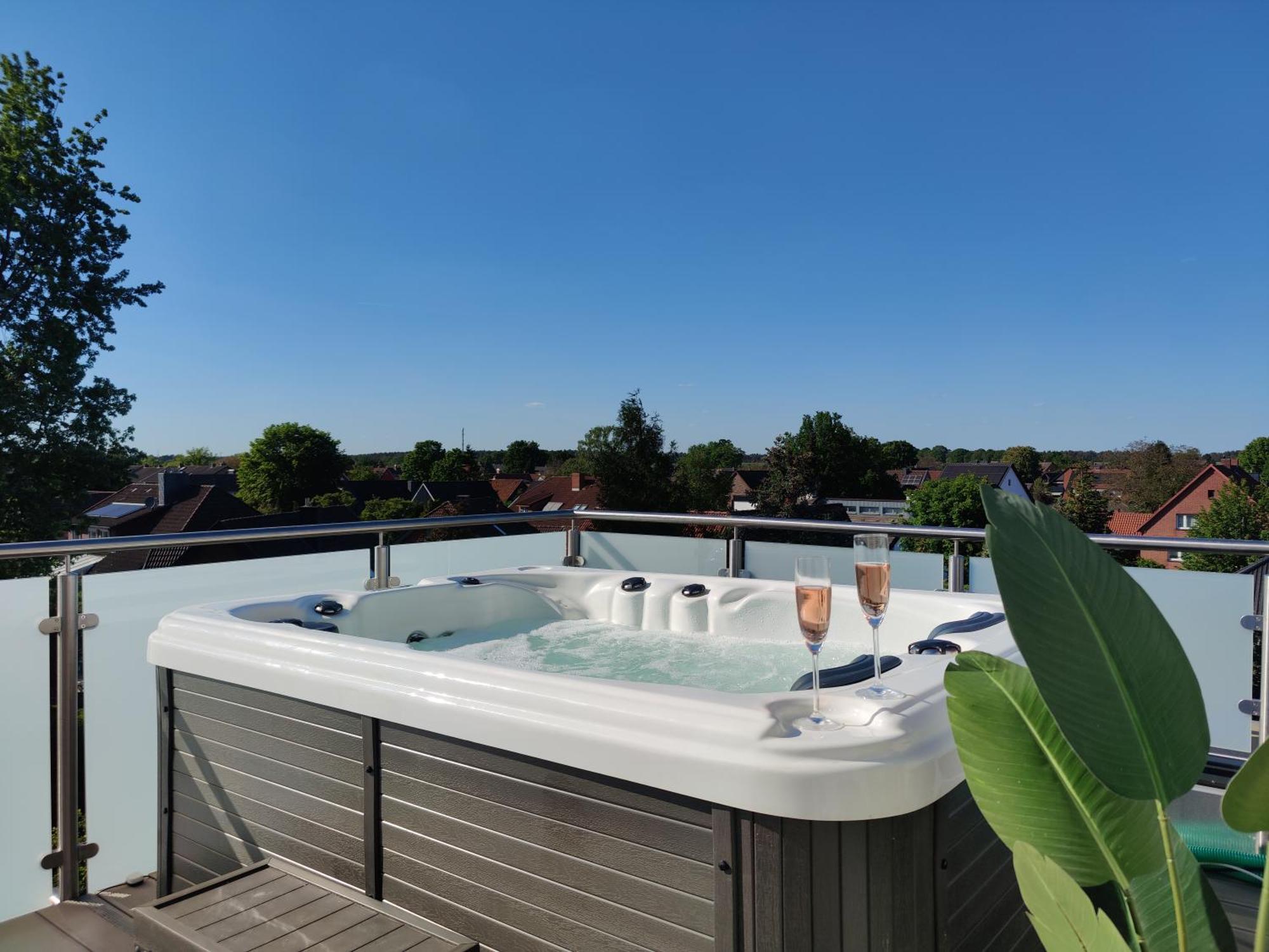 Penthouse Mit Whirlpool Im Herzen Von Niedersachsen بورغفيدل المظهر الخارجي الصورة