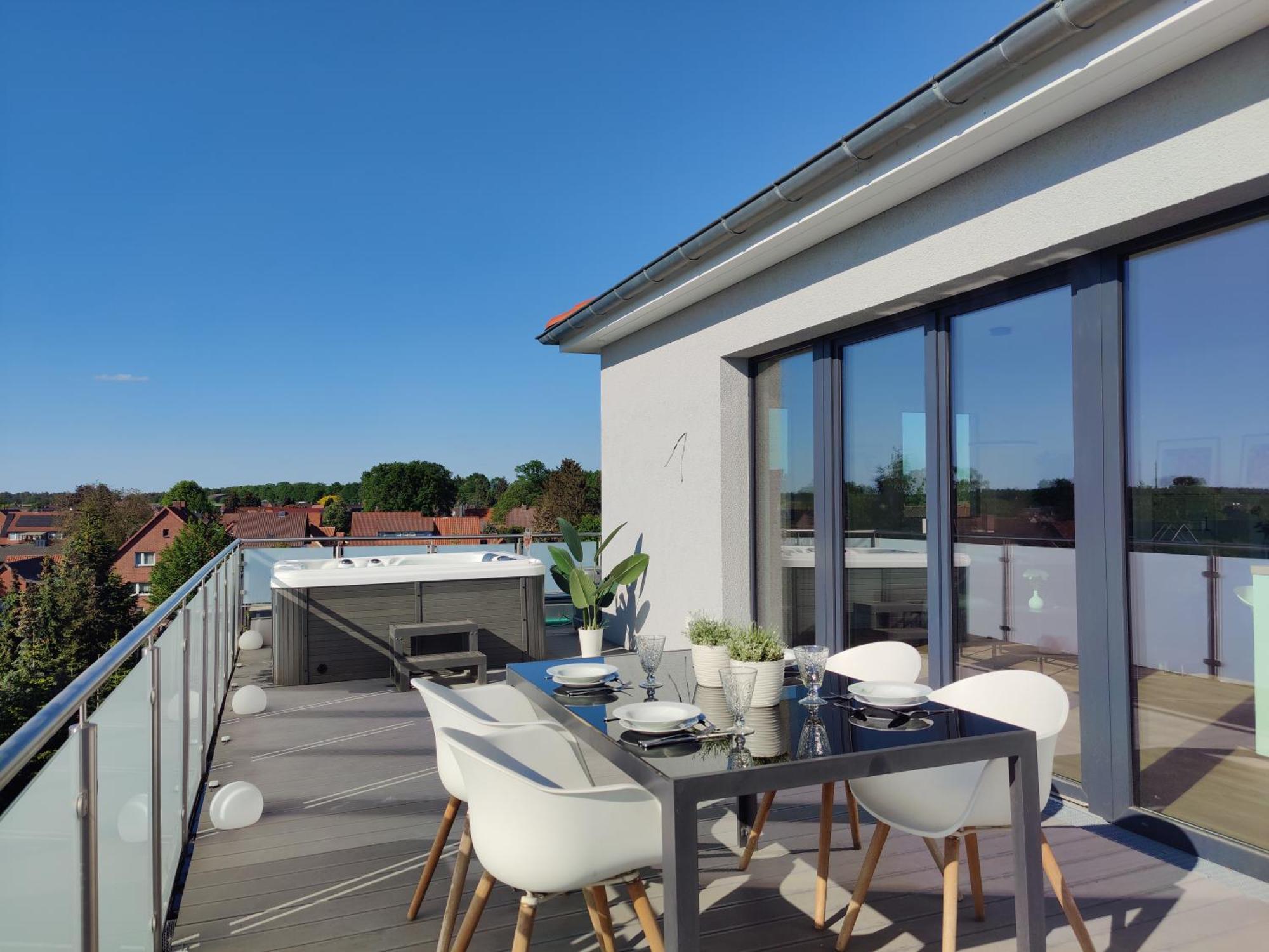 Penthouse Mit Whirlpool Im Herzen Von Niedersachsen بورغفيدل المظهر الخارجي الصورة