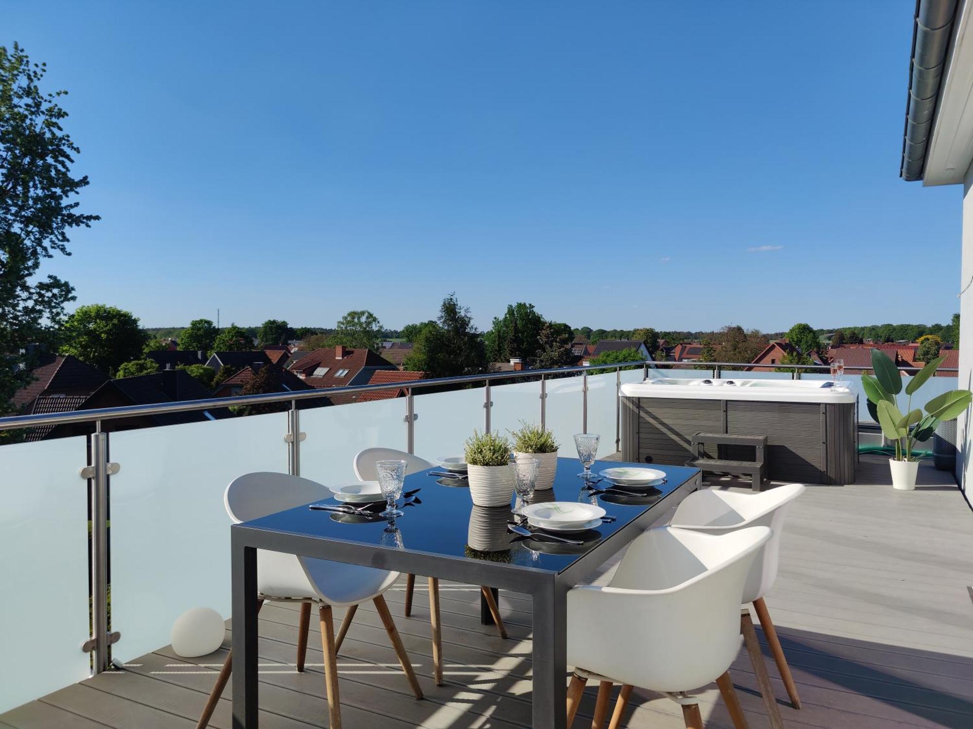 Penthouse Mit Whirlpool Im Herzen Von Niedersachsen بورغفيدل المظهر الخارجي الصورة